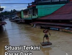 Pasar Darit di Rendam Banjir