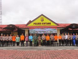 Polres Sintang Gelar Apel Siaga Dalam Penanggulangan Bencana