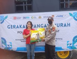 Polres Sintang Gelar Gerakan Pangan Murah, di Sungai Durian